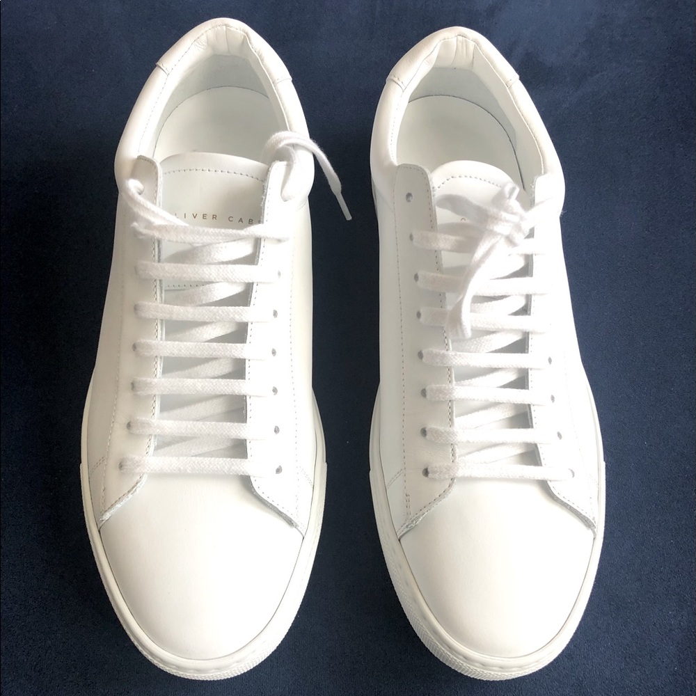 White leather sneakers, OLIVER CABELL.